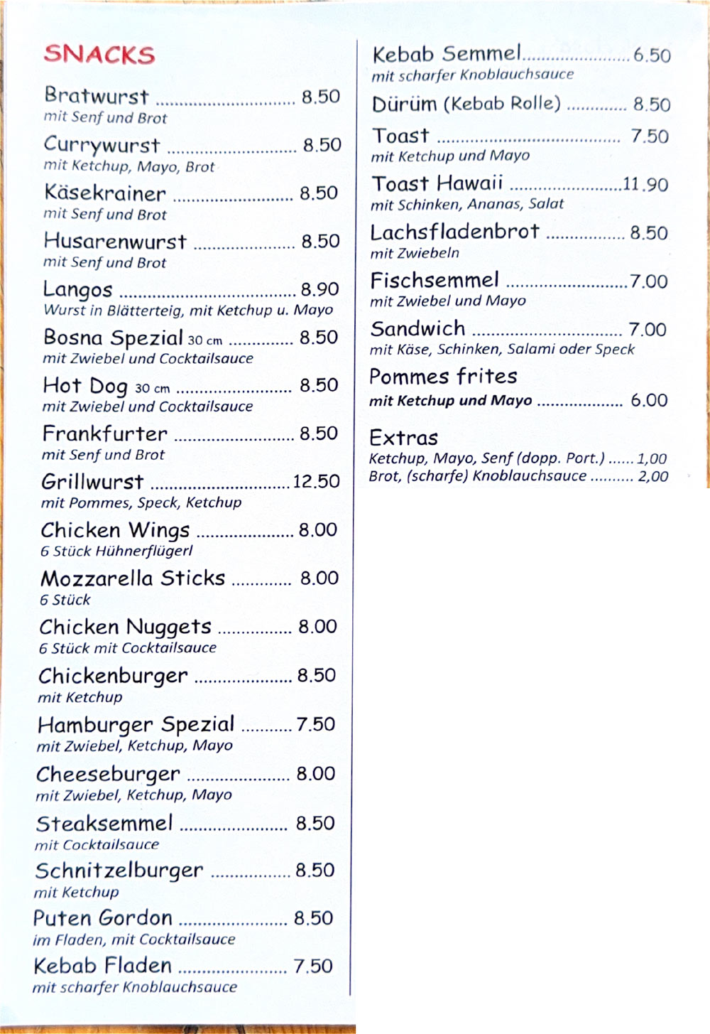 Snacks Westendorf